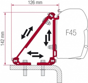 Fiamma F45 Awning Adapter Kit - Kit Multi